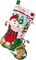 Bucilla Felt Stocking Applique Kit 18" Long-Hole In One Santa